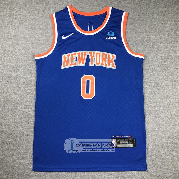 Camiseta New York Knicks Donte Divincenzo NO 0 Icon Azul